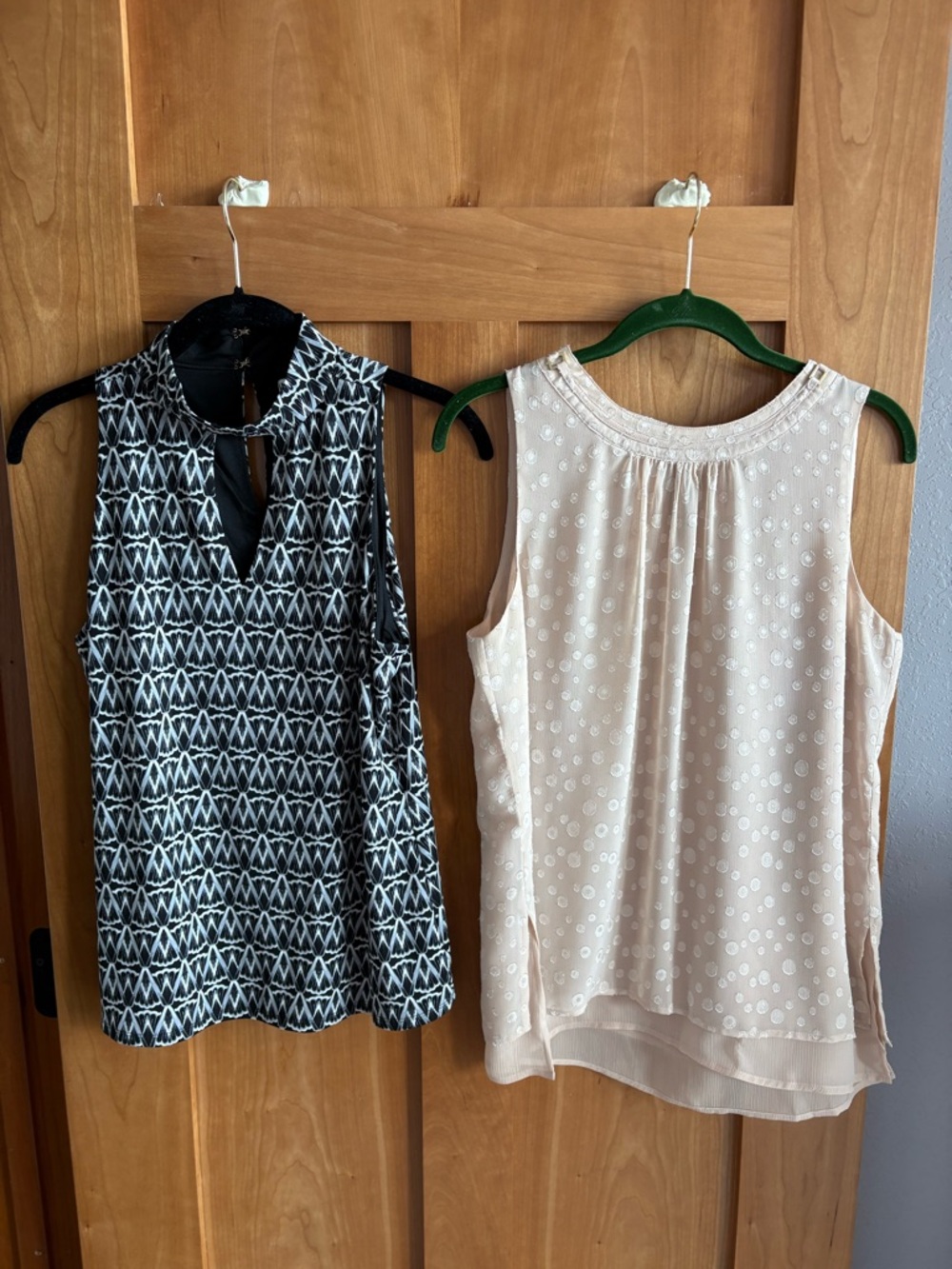 Two Sleeveless Tops for Special Occasions